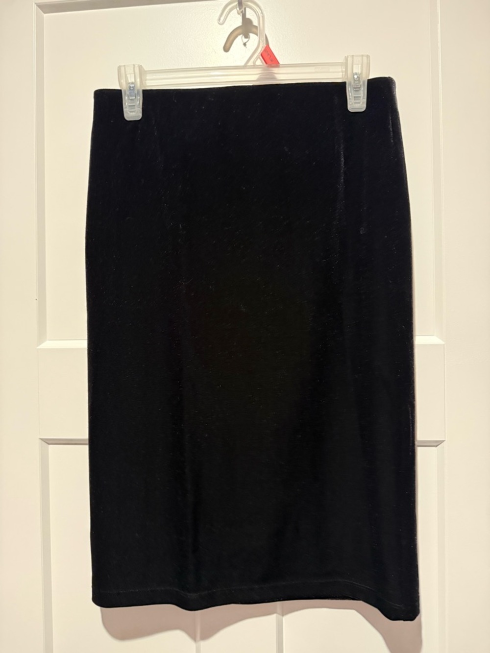 LOFT Black Velvet Pencil Skirt size small